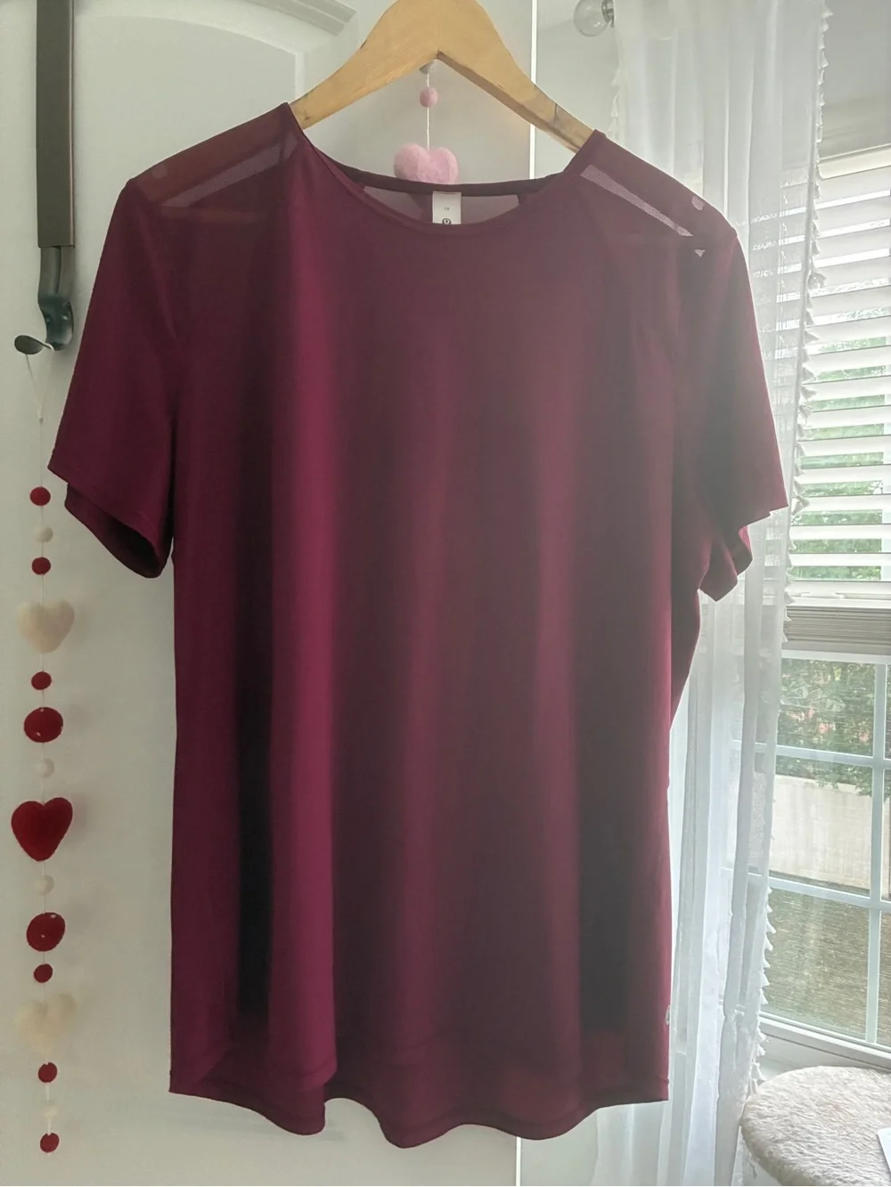 Lululemon Sculpt Short-Sleeve Shirt Deep Luxe Size 14 Like New Tag Included